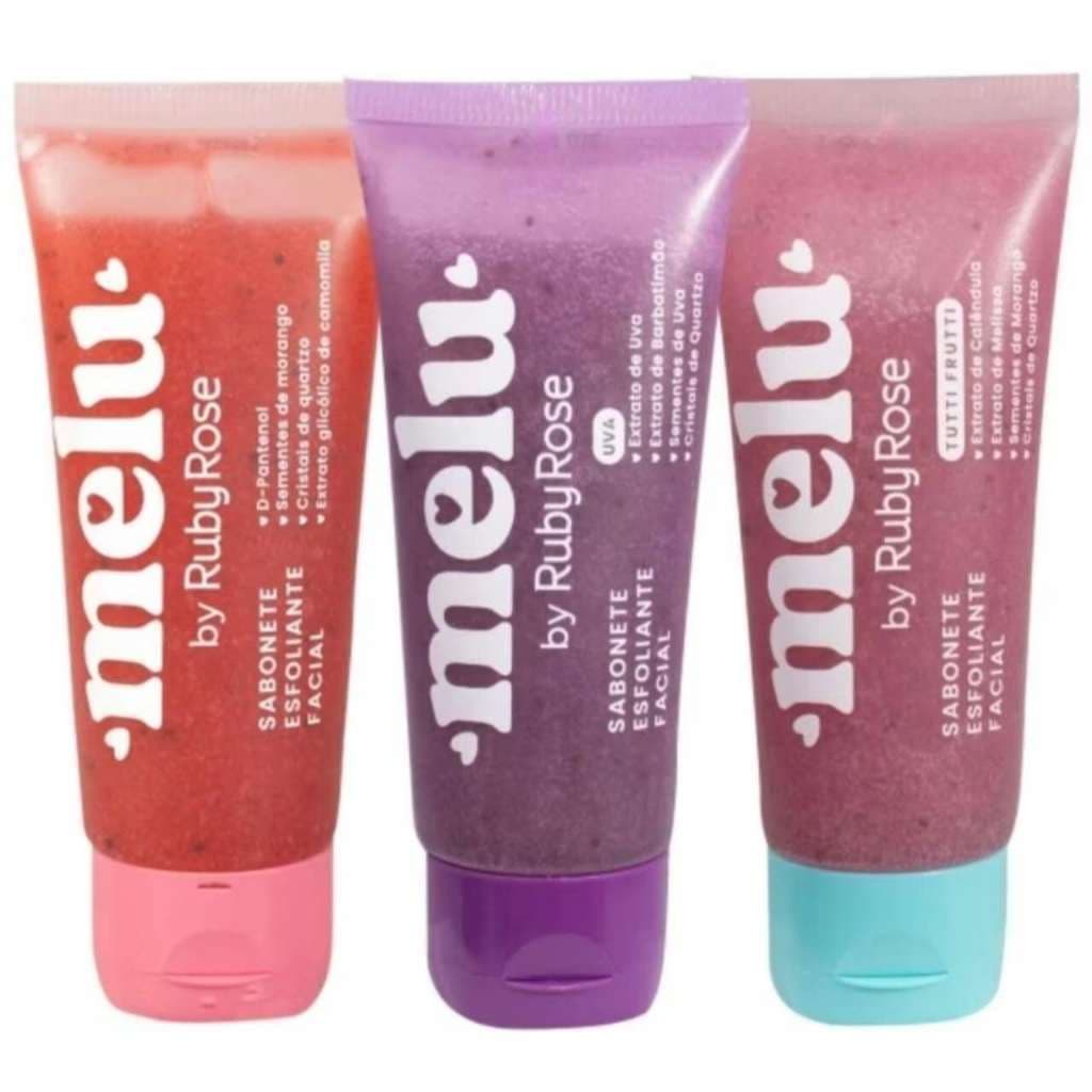 Sabonete Esfoliante Facial Ruby Rose Melu RR4400