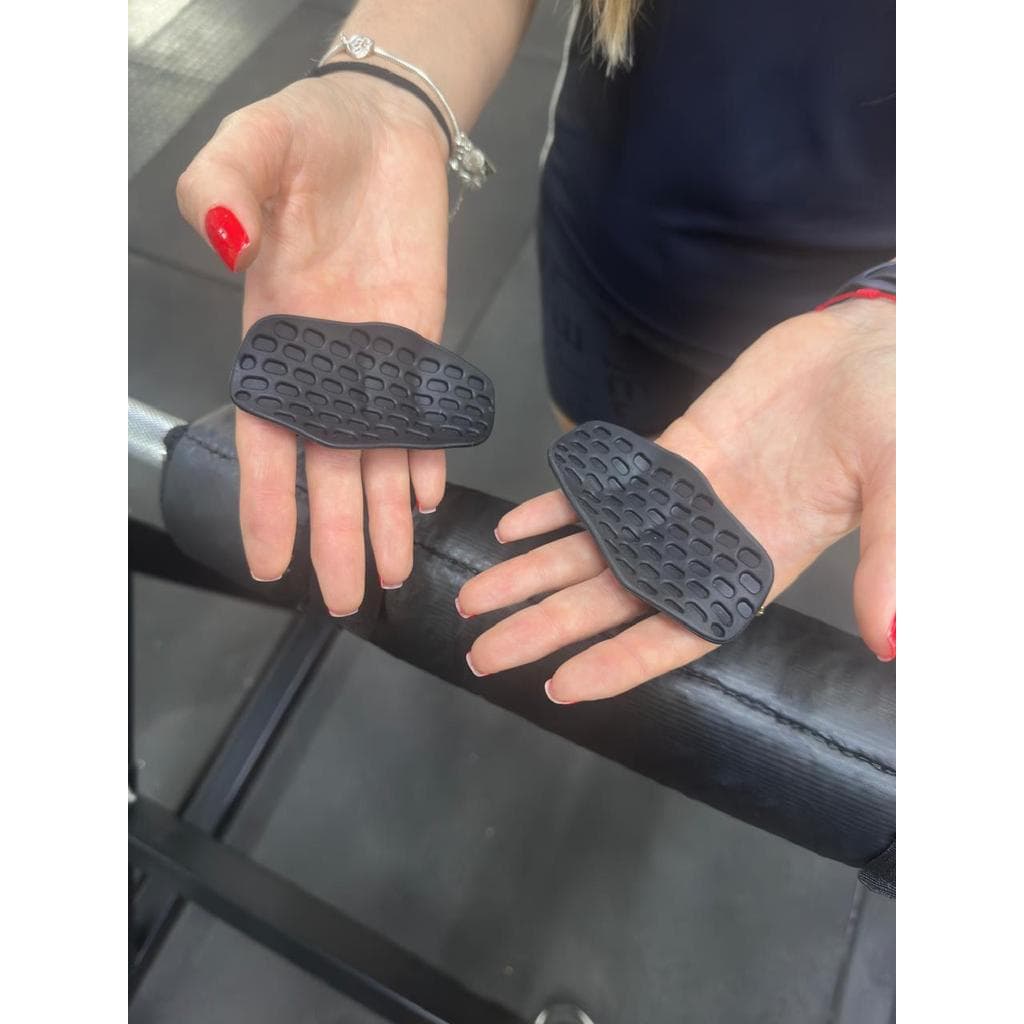Luva Academia Musculaçao Hand Grip Protetor Mao Anti Calo Preto Lisa Tamanho Único (um par)