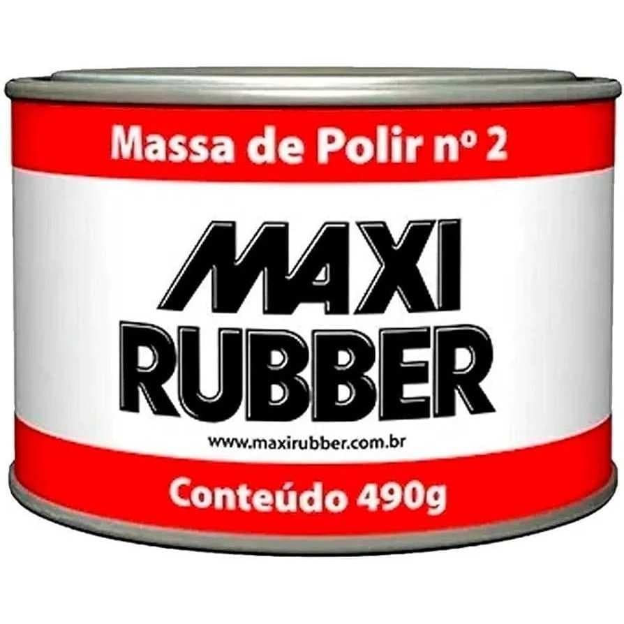 Massa de Polir N2 490g Maxi Rubber