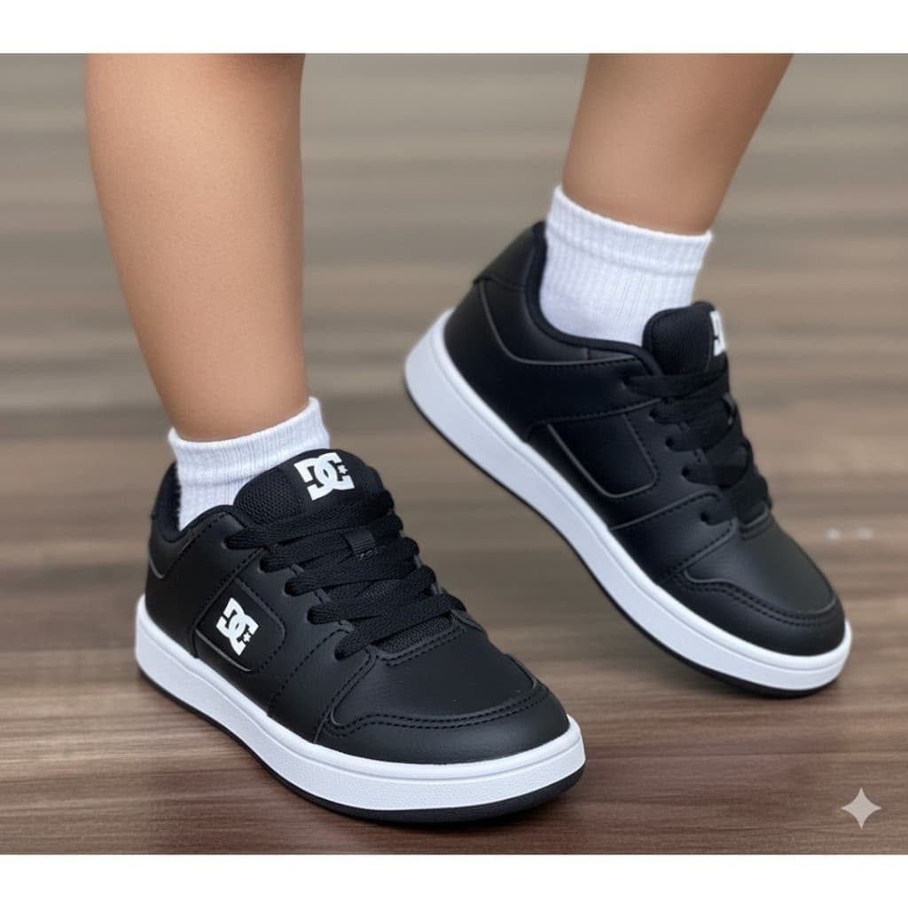 Tênis Infantil DC Manteca Shoes Estiloso Novo Lançamento 26 ao 33 Menino Masculino Escolar Passeio