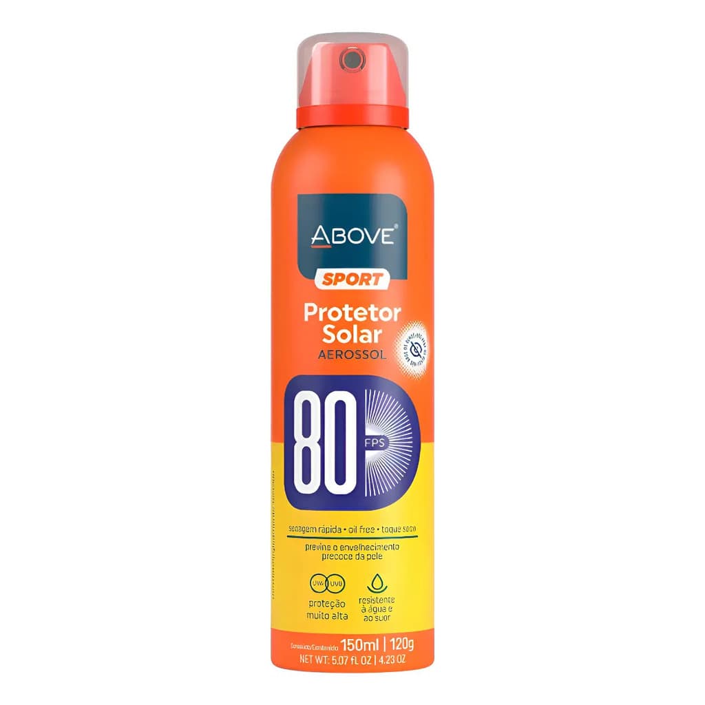 Protetor Solar Aerossol 80 Fps Above Sport 150ml Toque Seco