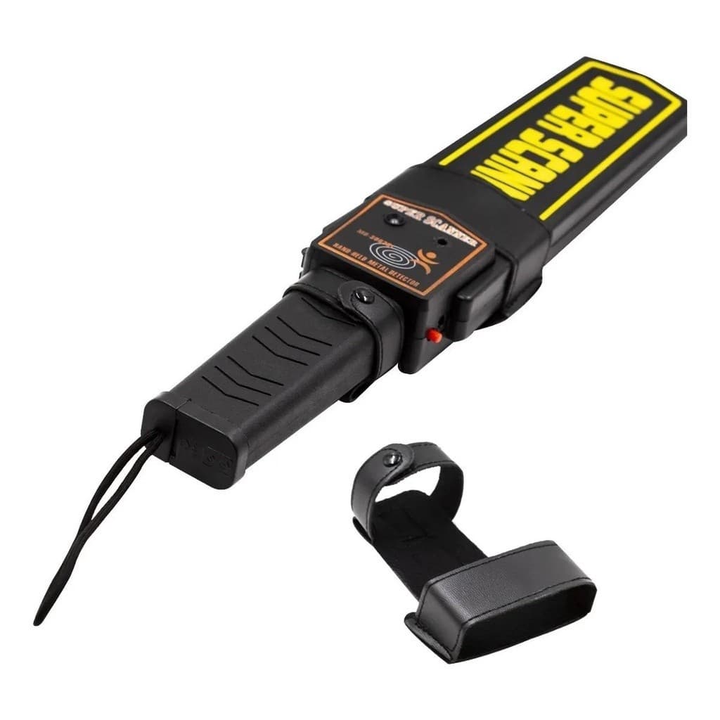 Detector de Metais Manual Portátil com Bateria Recarregável