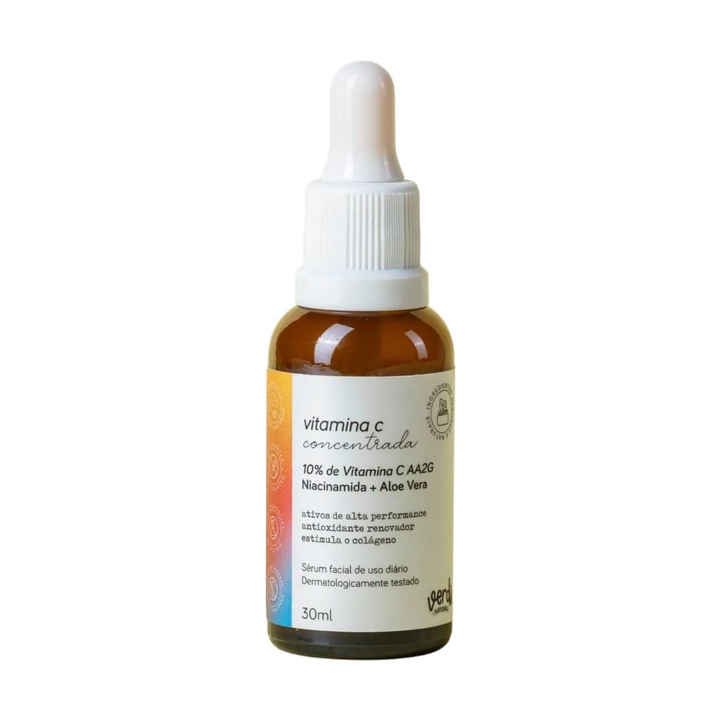 Vitamina C Serum Facial - 10% Vitamina C e 1% Niacinamida
