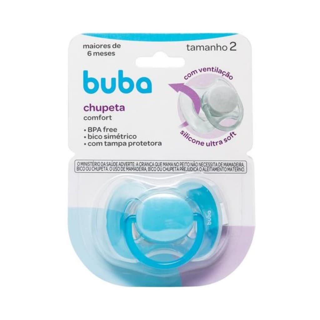 Chupeta Comfort Tamanho 2 Azul | Buba
