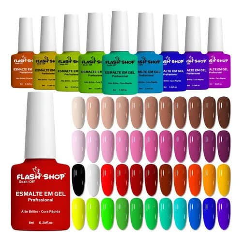 Pacote 04 Esmaltes Gel  D&z/lirio/bella Rosa Xd Unhas Uv Led