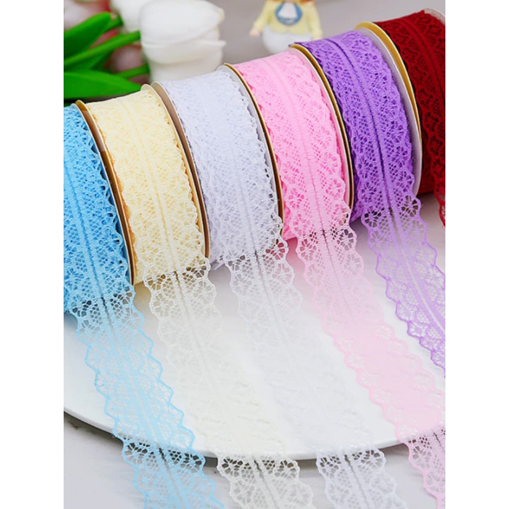 3cm oco renda bolo cozimento decoração fita Streamer DIY bolo embalagem fita fita