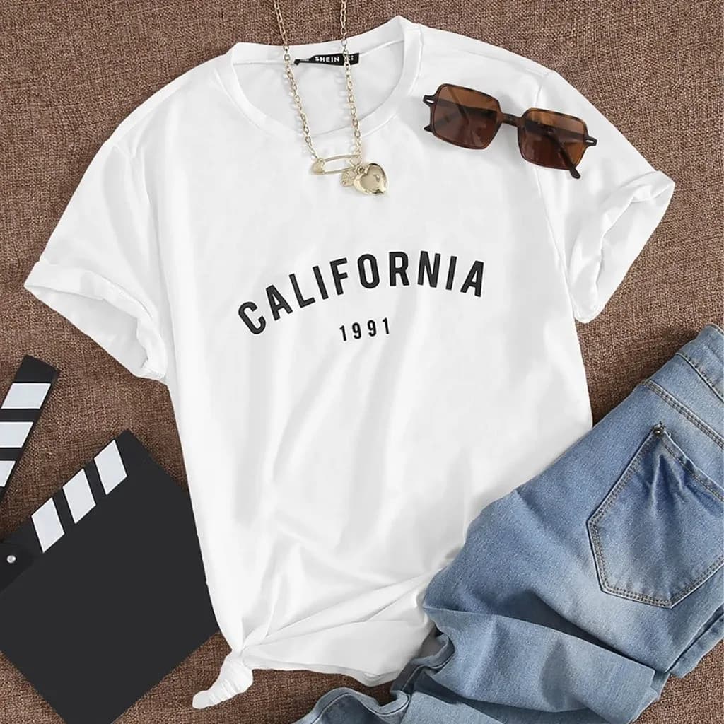 Camiseta T-shirt Feminina Estampada California