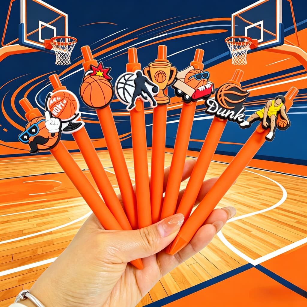 Caneta esferográfica série de basquete de venda quente esportes bola Gel caneta NBA presente escrita caneta