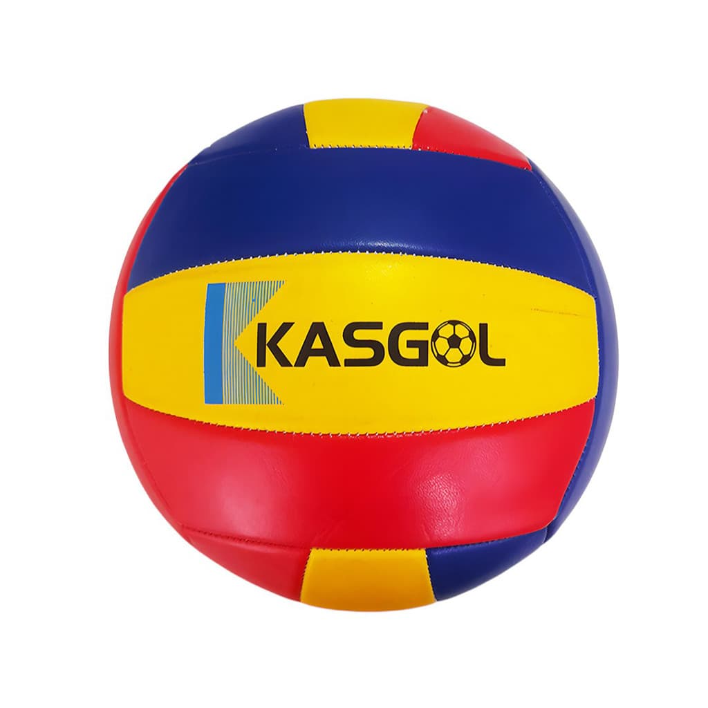Bola de Vôlei Nº5 Azul Amarelo e Vermelho Tamanho Oficial