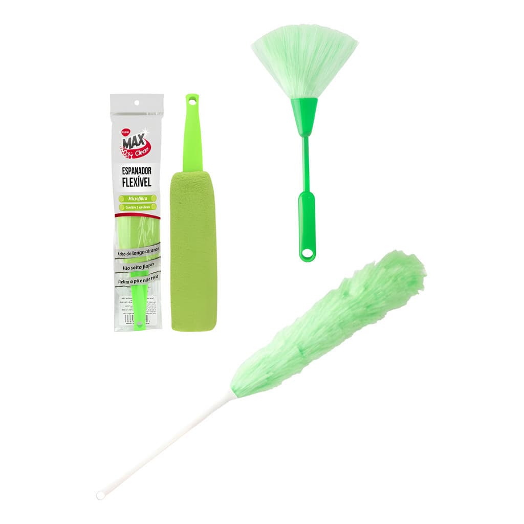 Espanador Microfibra Limpa Box + Espanador 27 + Espanador 57