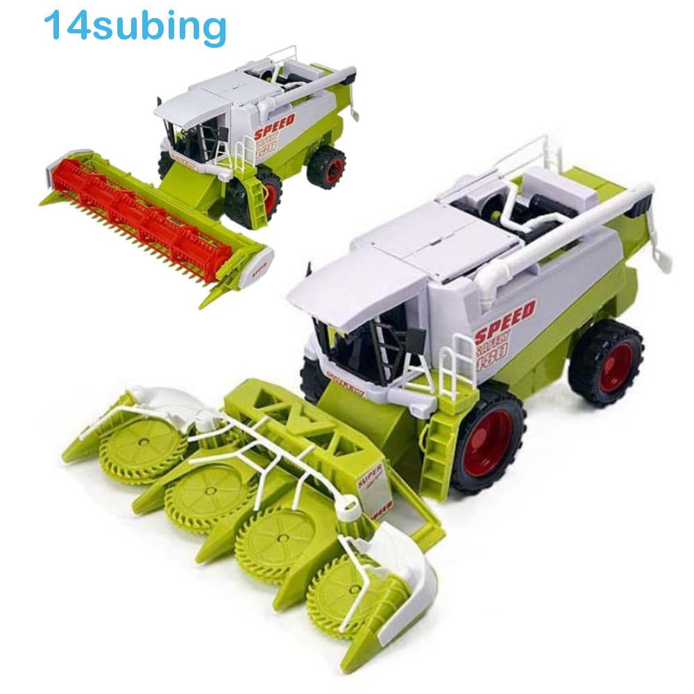 Brinquedo De Trator Agrícola SUBING , Modelo De Caminhão Colheitadeira Conjunta Móvel De Alta Simulação , De Fazenda De