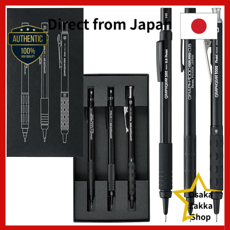Conjunto De Lápis Mecânico Pentel Limited Edition 60o Aniversário-Canetas De Desenho De 0.5 Mm