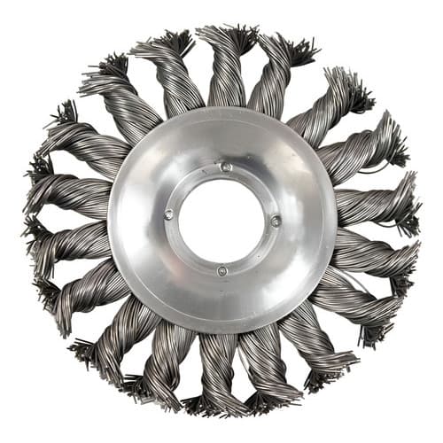 5 Escovas Aço Carbono Circular Fio Torcido4 100mm Furo22,2mm