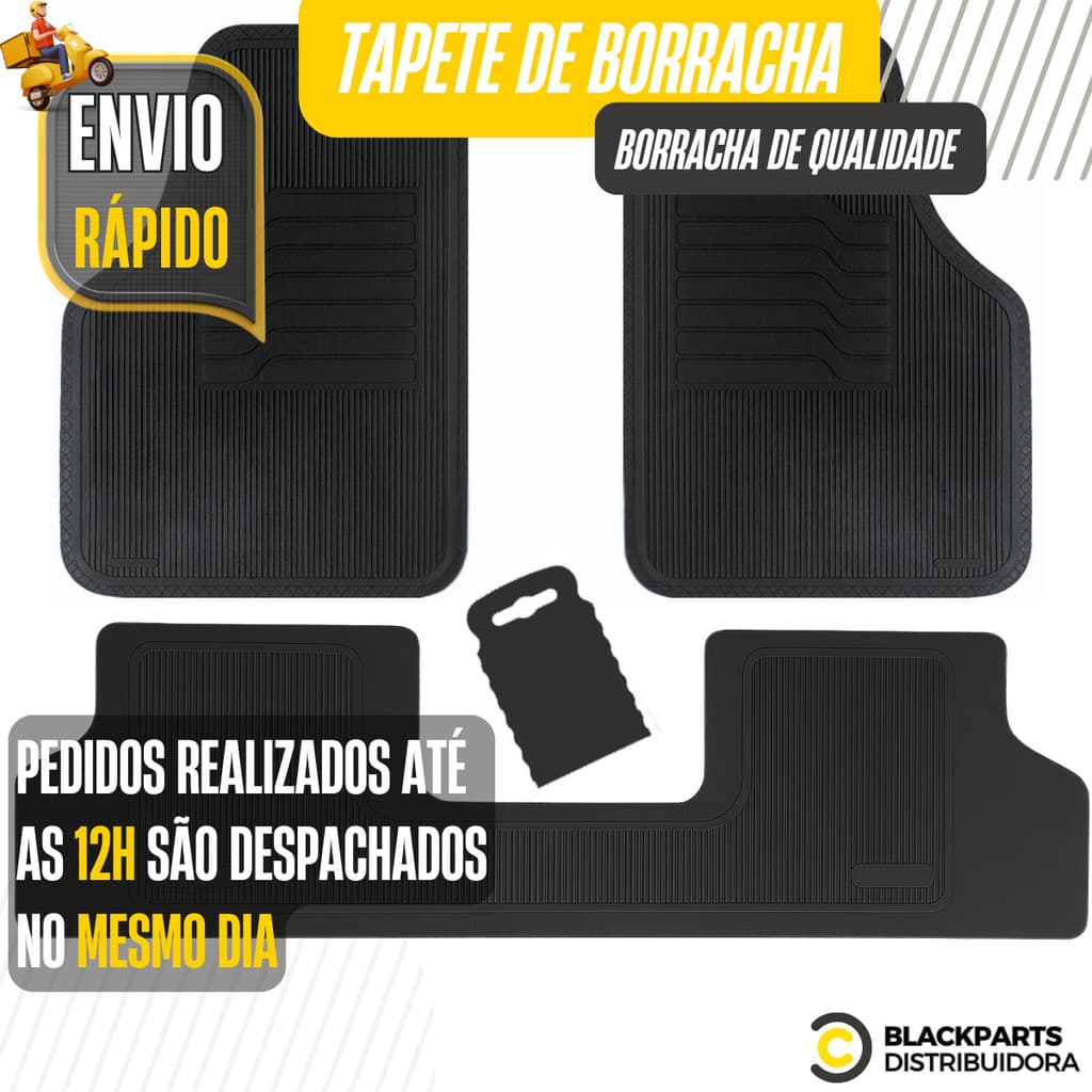 Tapete Carro Peugeot 206 207 307 308 408 Borracha Automotivo Impermeável Carro Antiderrapante