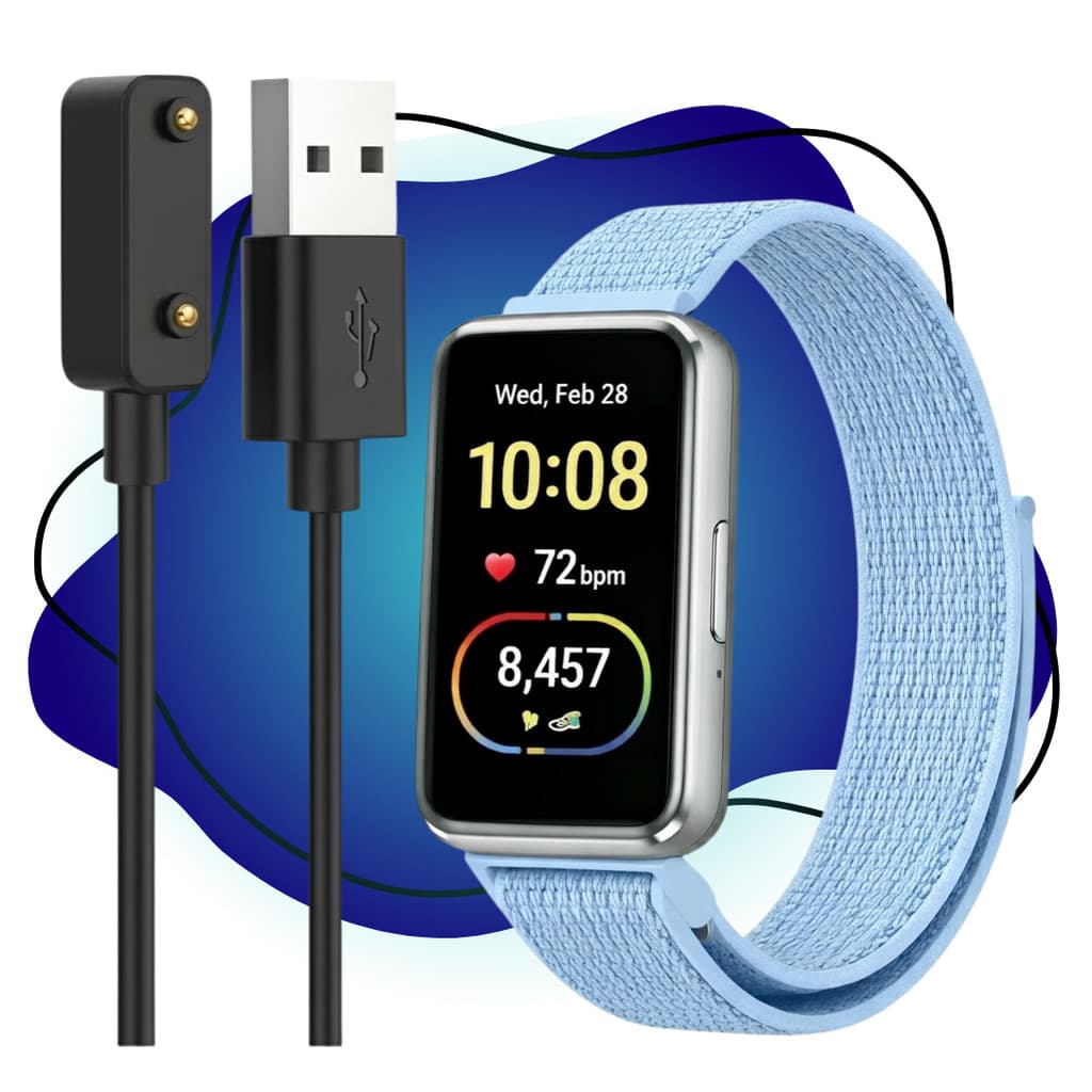 Carregador Dock Para Relógio Samsung Galaxy Fit 3 R390 Usb Tipo C