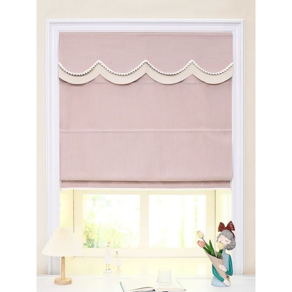 Moderno simples nórdico elevador romano cortina rolo cortinas Blackout quarto pequenas janelas de elevação sujo rosa int