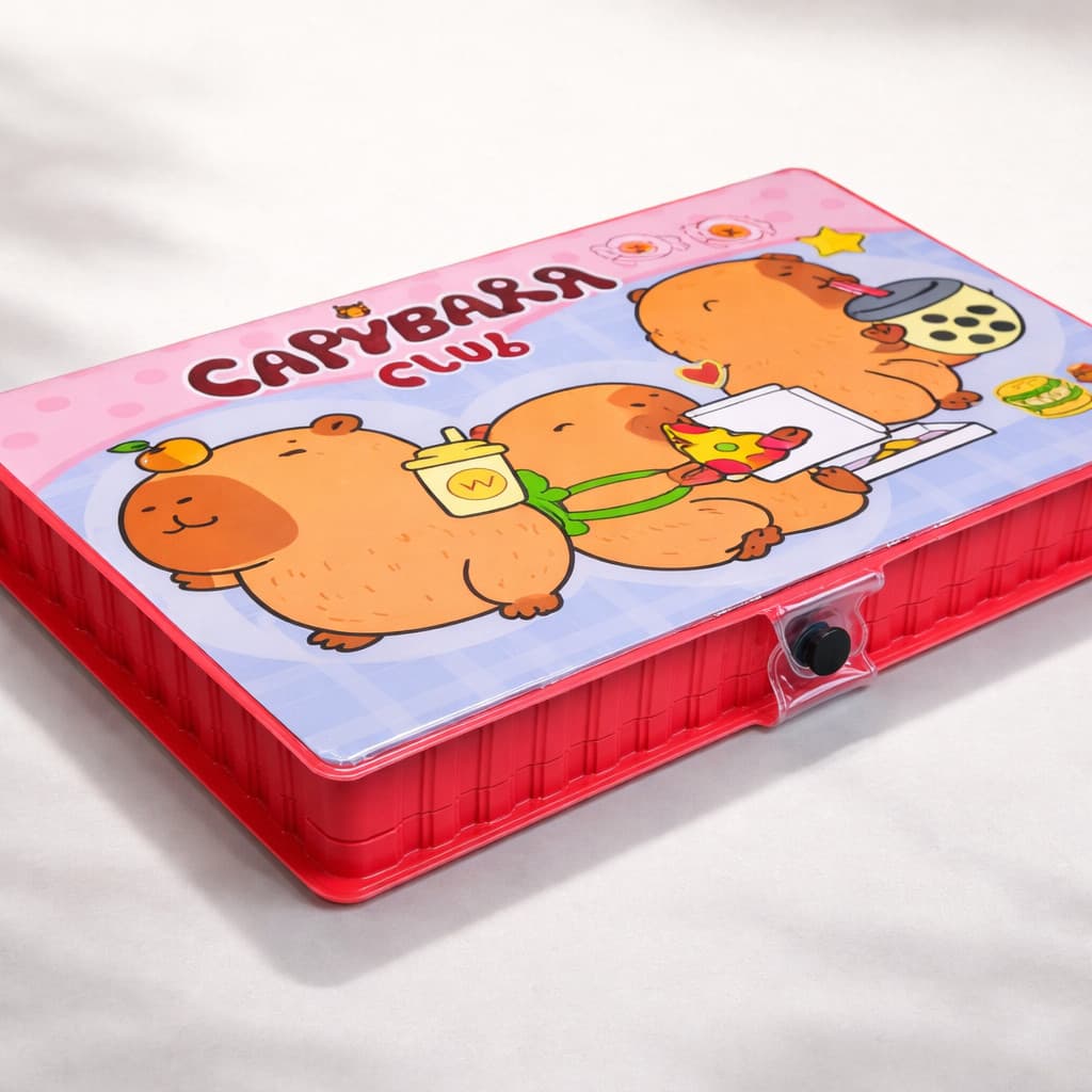 Maleta De Pintura Infantil 86 Peças Estojo Colorir Capivara