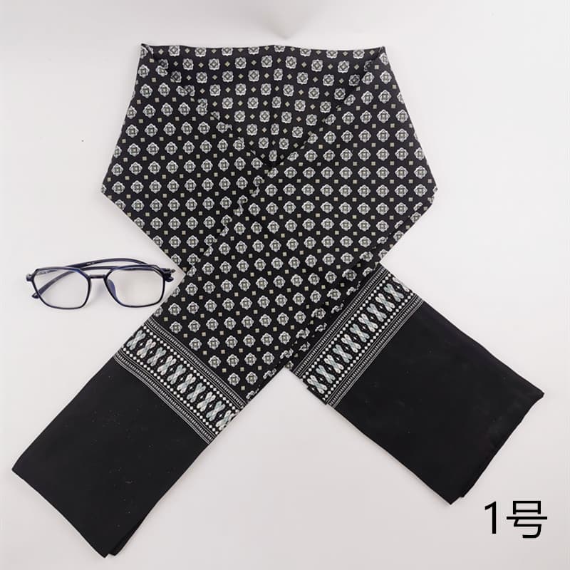 Novo estilo masculino lavado veludo lenço de seda High-End negócios cachecol babador pescoço proteção terno casaco viage