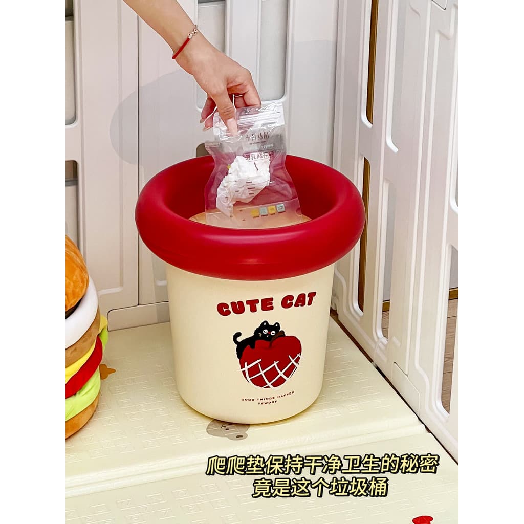 Lixeira para fraldas de bebê, grande capacidade, lata de lixo para fraldas, cerca de cabeceira, armazenamento de fraldas