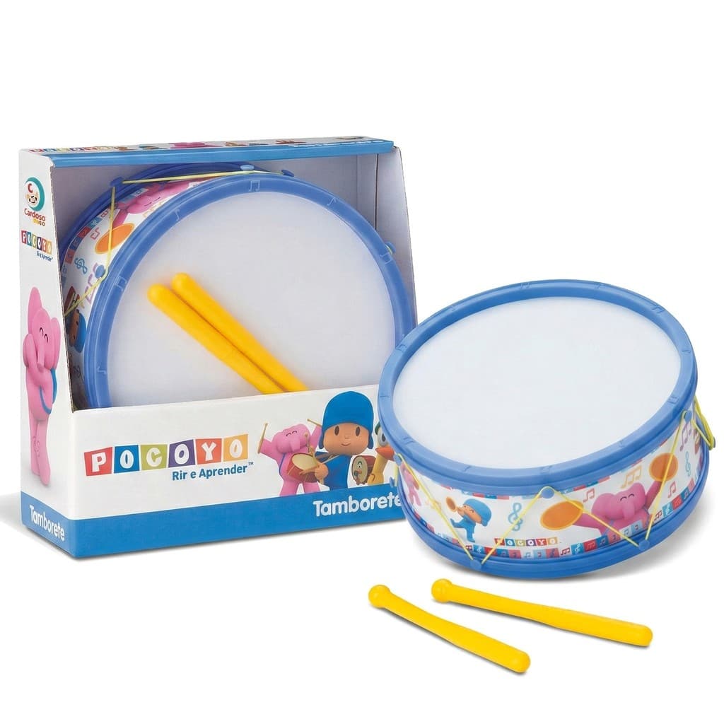 Brinquedo Tamborzinho Pocoyo Infantil De Plástico Instrumento Musical Para Crianças - Cardoso