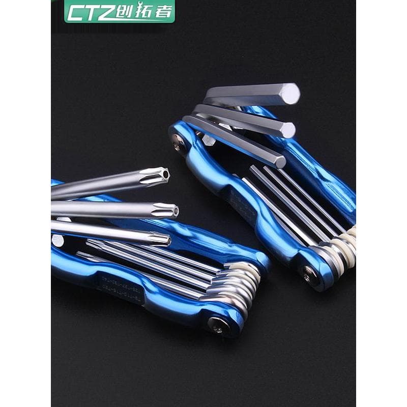 Ferramenta de treinamento dobrável chave allen conjunto dobrável chave allen métrica polegada Torx allen conjunto chave