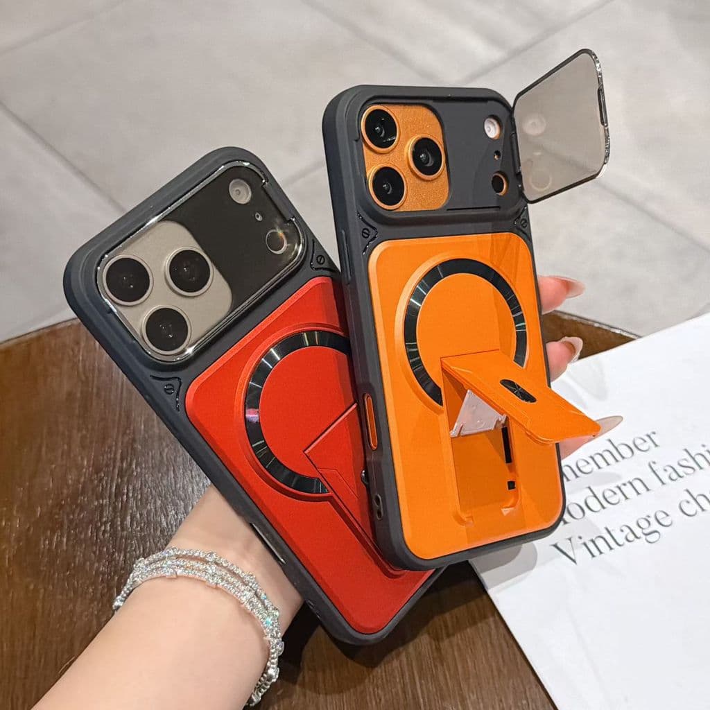 Luxo Flip Suporte Magnético Caso De Telefone Adequado Para IPhone 11 12 13 14 15 16 17 PRO MAX Protetor
