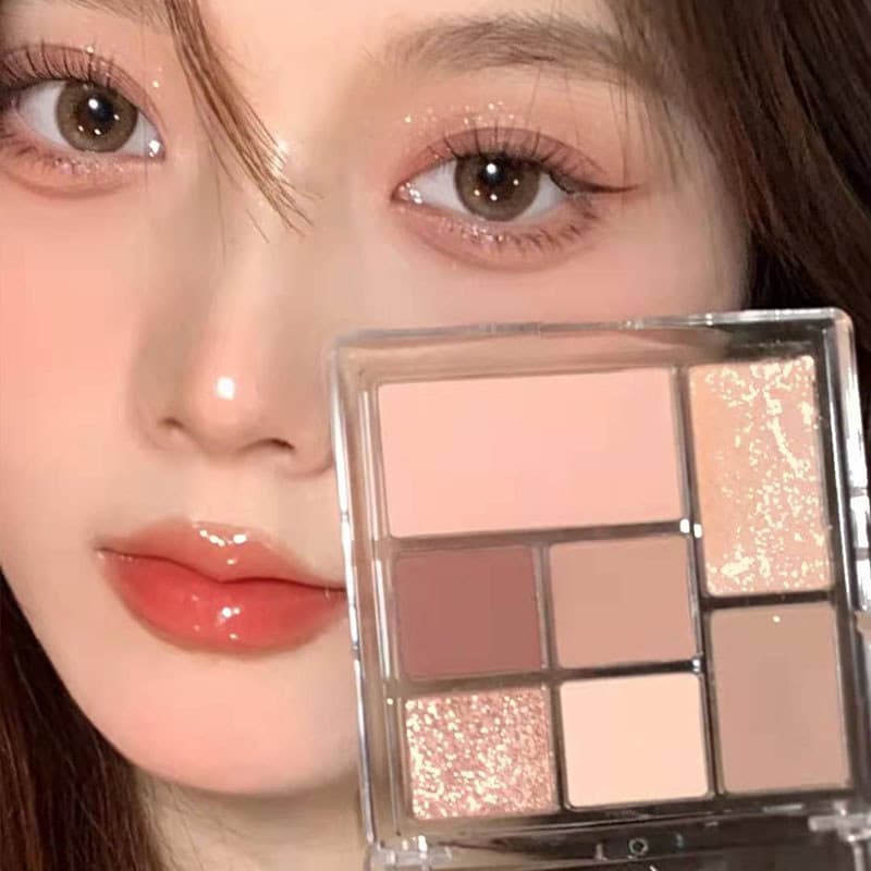 Qiqiao paleta de sombras lantejoulas Glitter pó alto brilho Blush 2025 novo estilo venda quente oficial loja principal g