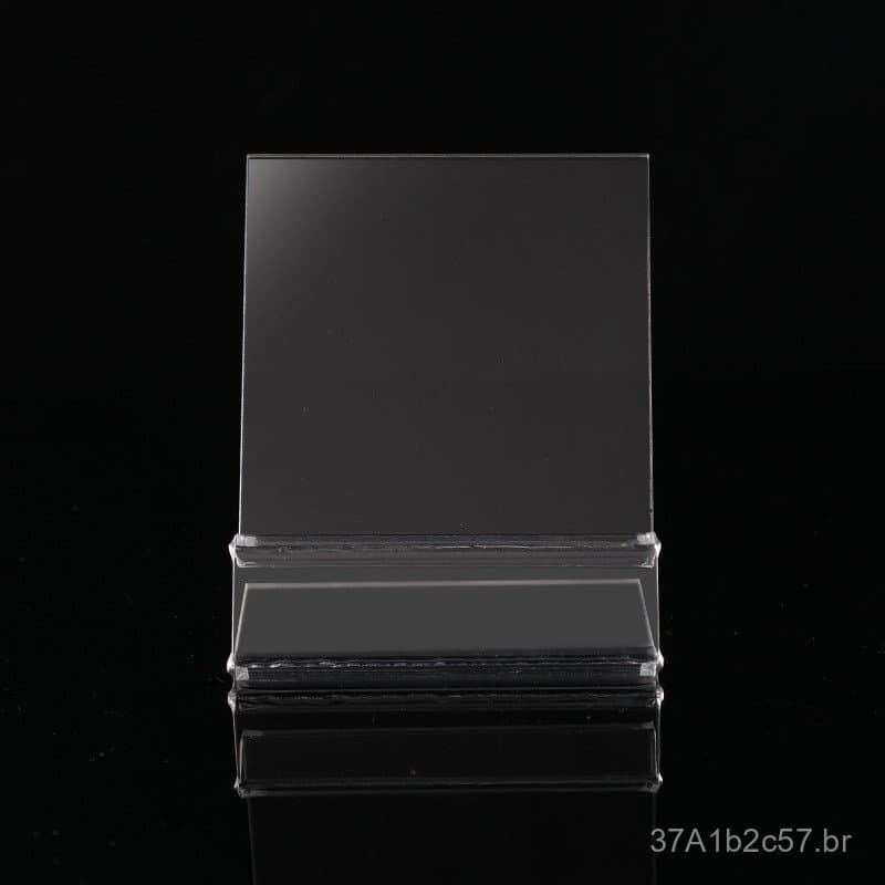 Suporte de exibição para celular, suporte de balcão, combinação de acrílico transparente, suporte universal dobrável par