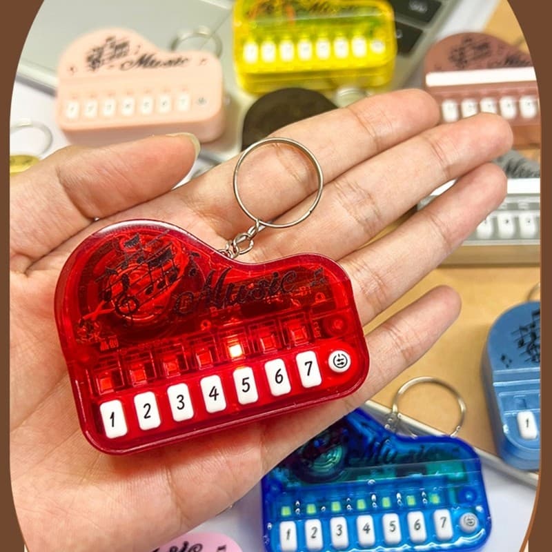 blg Chaveiro Musical Infantil, Piano Bolso Teclas Multicoloridas, Educacional Criativo Para Meninos E Meninas D