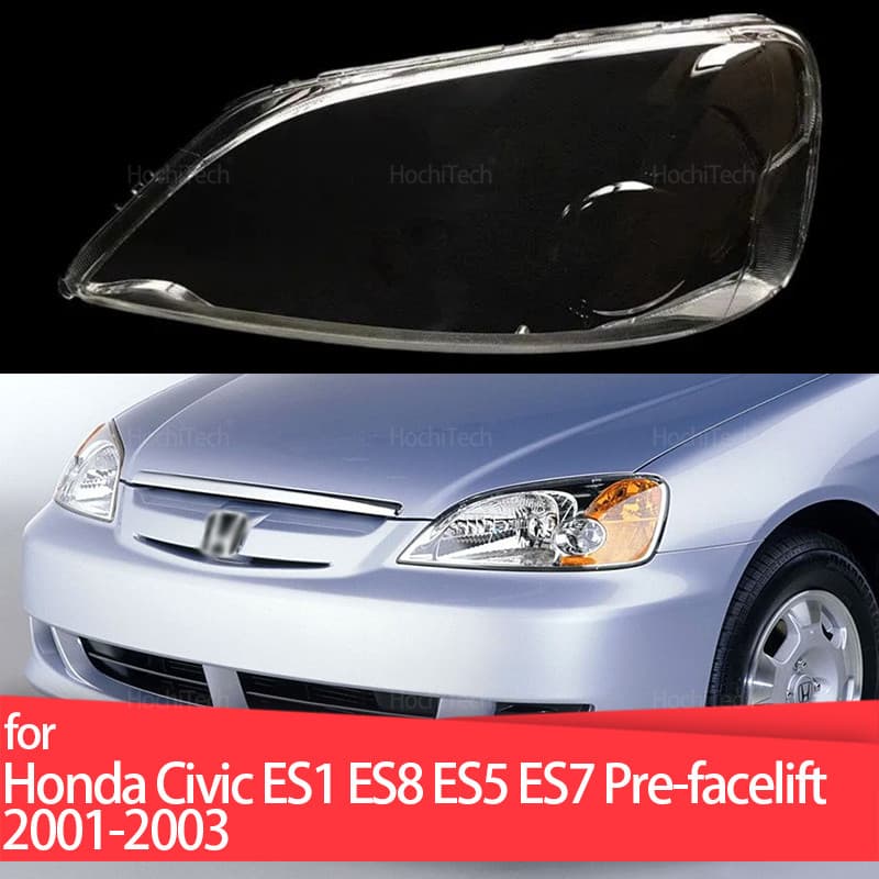 Lâmpada De Vidro Transparente Farol Capa Escudo Abajur Para Honda Civic ES1 ES8 ES5 ES7 Pré-facelift 2001 ~ 2003