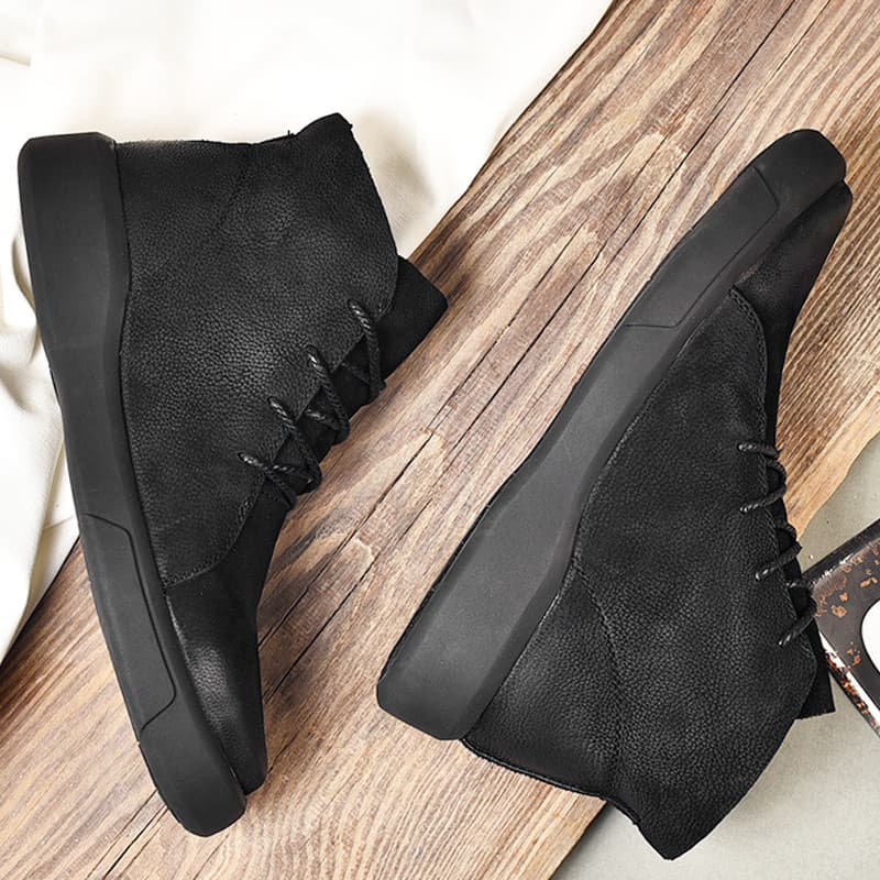 Vazamento-escolha bens de comércio exterior masculino outono inverno couro genuíno lazer ao ar livre sapatos de couro de