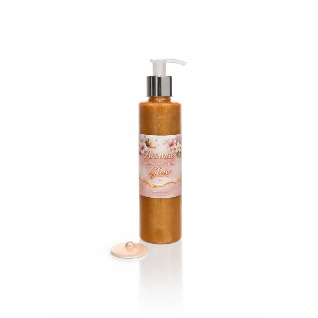 Hidratante corporal e facial Iluminador  Glow Aromaé  Brilho Intenso Perfumado e Hidratante