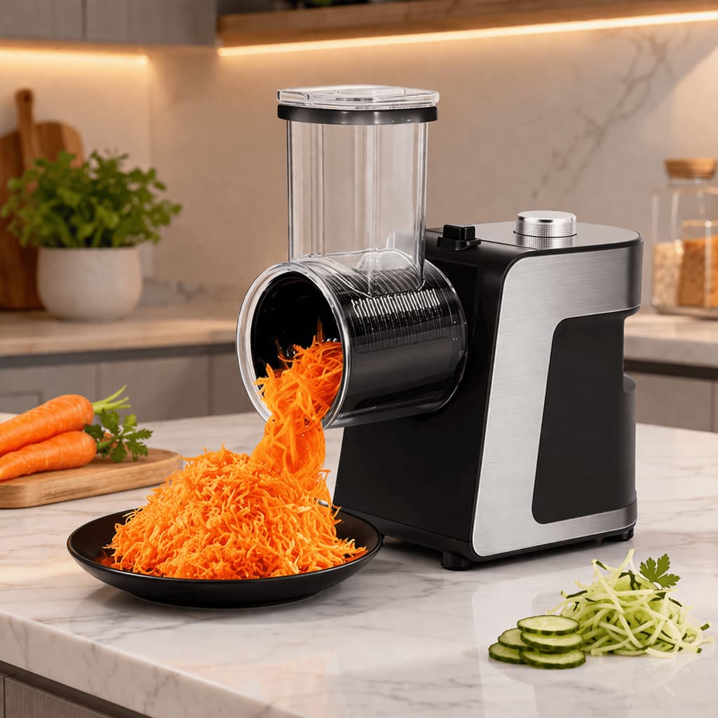 Ralador Elétrico 1000W: Eficiência, Facilidade e Durabilidade para Sua Cozinha CHEF D