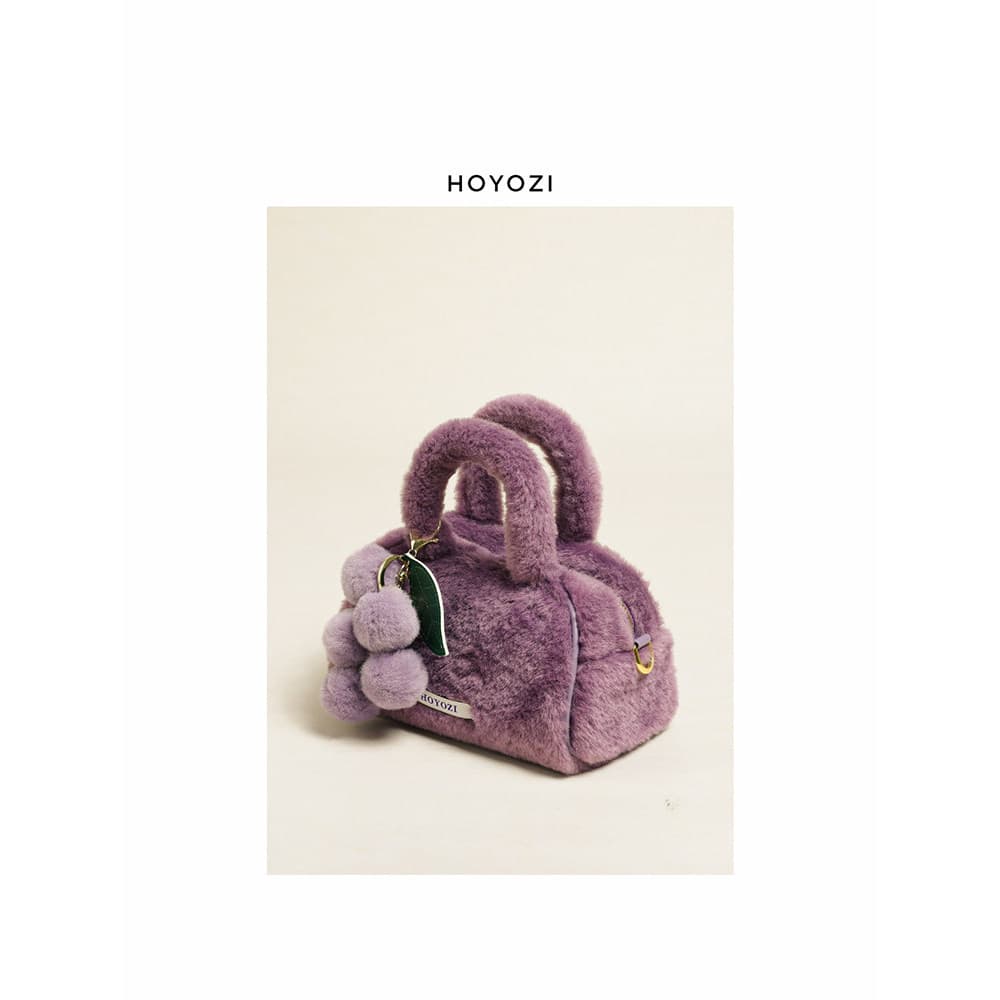 Xiaoyoujia bolsa picada Taro pele roxa travesseiro bolsa de pelúcia bolsa mensageiro de ombro 2026 novo estilo bolsa peq