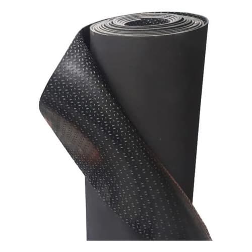 4m Piso Diamante emborrachado 3mm x1m Larg. Fácil Limpeza, antiderrapante e resistente