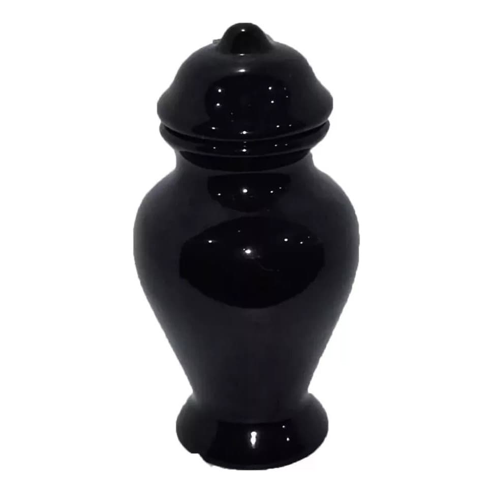 Quartinha Preta Ou Vermelha 13cm C/ Ou S/ Asa Porcelana