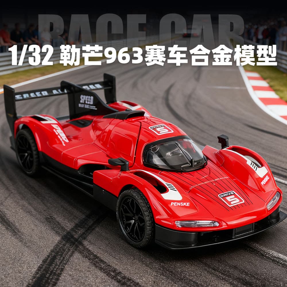 1: 32 Pojie 963 liga modelo de carro esportivo puxar para trás som luz janela decoração esportes amantes coleção transmi