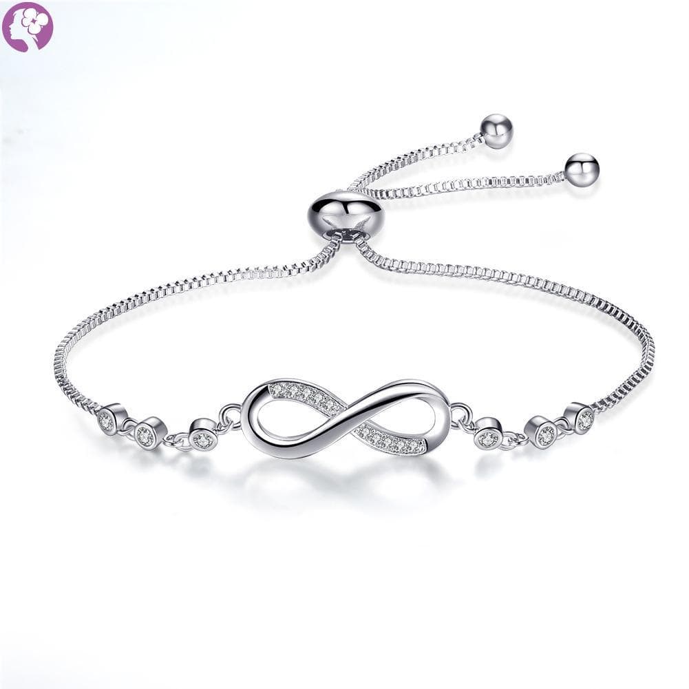 Pulseira Mobius Ajustável De Aço Inoxidável Para Mulheres-Design Extraível Antiferrugem De Titânio