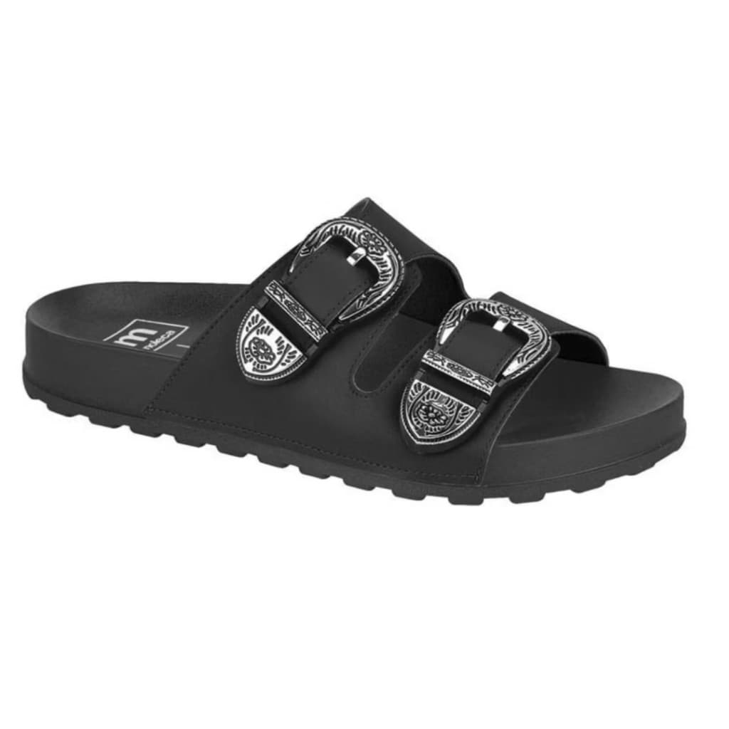 Sandália Moleca Birken Slide Rasteira Fivela Feminina Papete