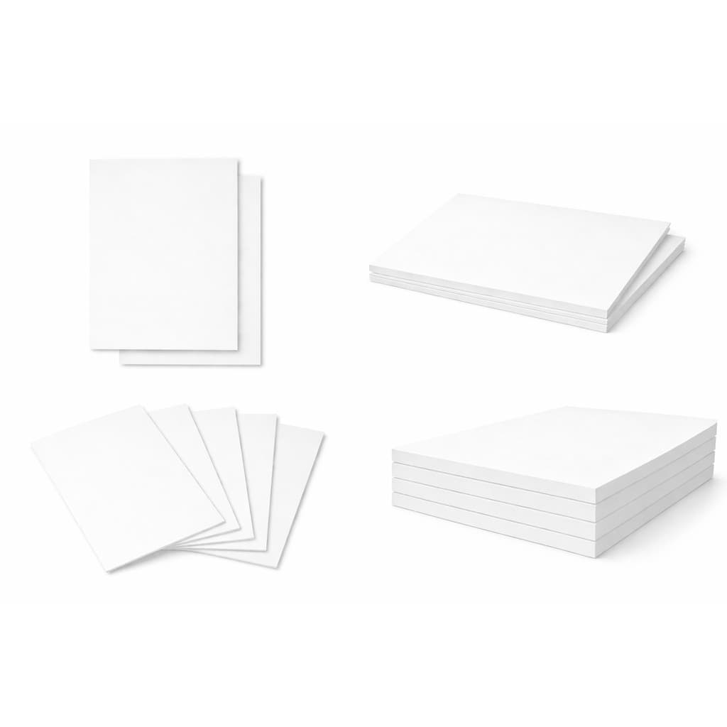 Kit Papel Cartolina 50X66 BR 120G Branca Jandaia
