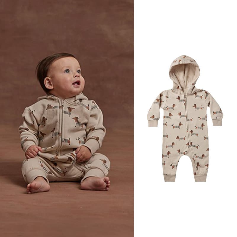 Roupas de bebê roupas de outono bebê recém-nascido menino macacão com capuz cem dias ao mês Super bonito outono inverno