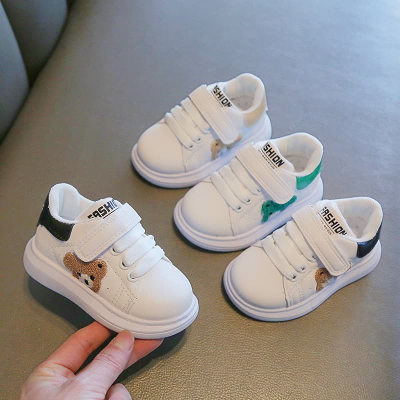 Primavera outono crianças sapatos esportivos sapatos brancos meninos meninas crianças sapatos casuais à prova dwaterproo