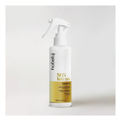 Leave-in SOS Loiras Hobety 255ml Finalizador com colageno e Proteção Térmica Profissional
