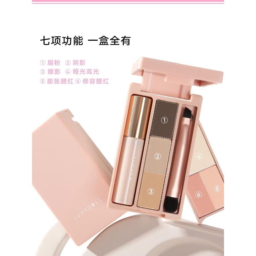 Novo produto judydoll judydoll multifuncional Mini paleta de sombras portátil maquiagem abrangente viagem paleta palma o