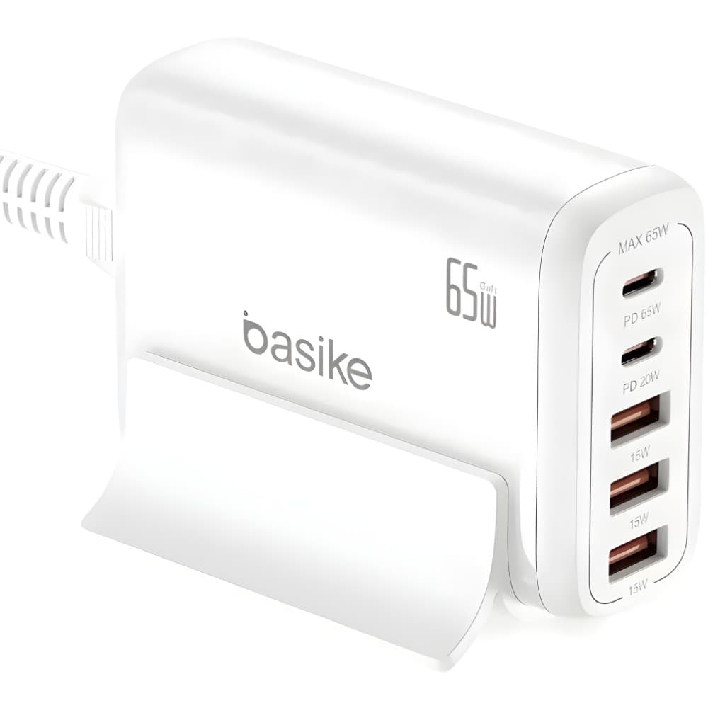 Carregador Basike 65w Usb Pd 65w + Cabo 1,5m Carga Rapida