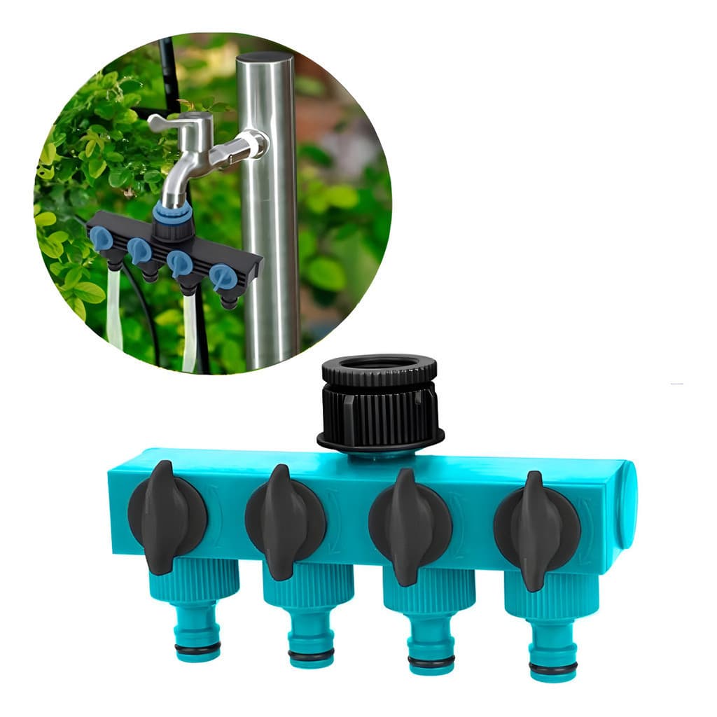 Adaptador de Torneira 4 Saídas – Conexão para Mangueira