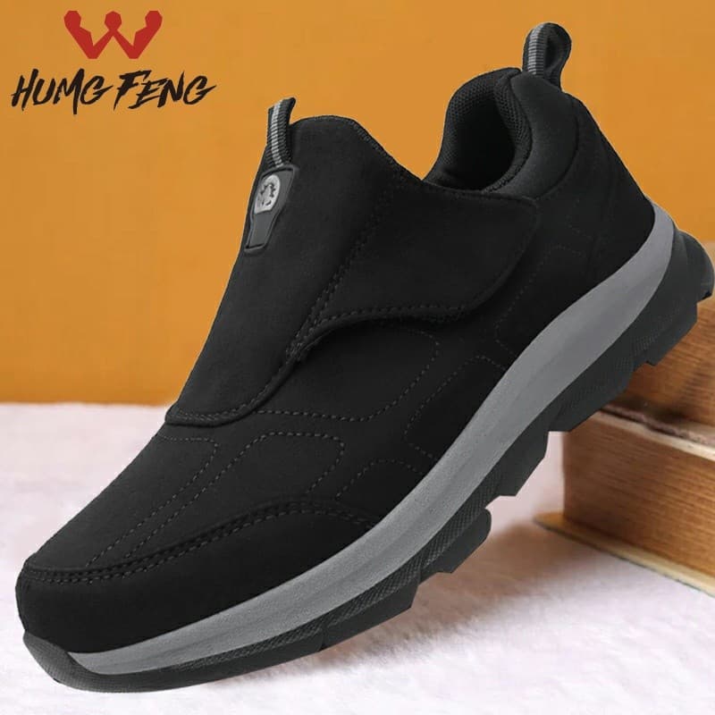 Velho pequim sapatos de pano masculino primavera outono 50 velho vovô sapatos 40 anos de idade antiderrapante sola macia