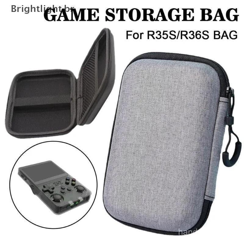 [brightlight.br] Capa Protetora Para R36S/R35S Bolsa de Armazenamento Rígida em EVA Para Jogos Protege o Console Ac Box