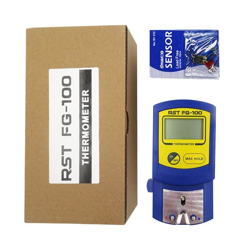 Termômetro de ponta de ferro de solda RST FG-100, testador de temperatura 191, mesmo modelo do ferro de solda eletrônico