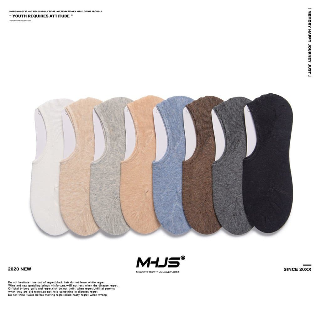 Meias Femininas Cotton Spirit, Meias Invisíveis Finas para Primavera/Verão, Cor Sólida, Estilo Japonês, Cano Baixo, Unis